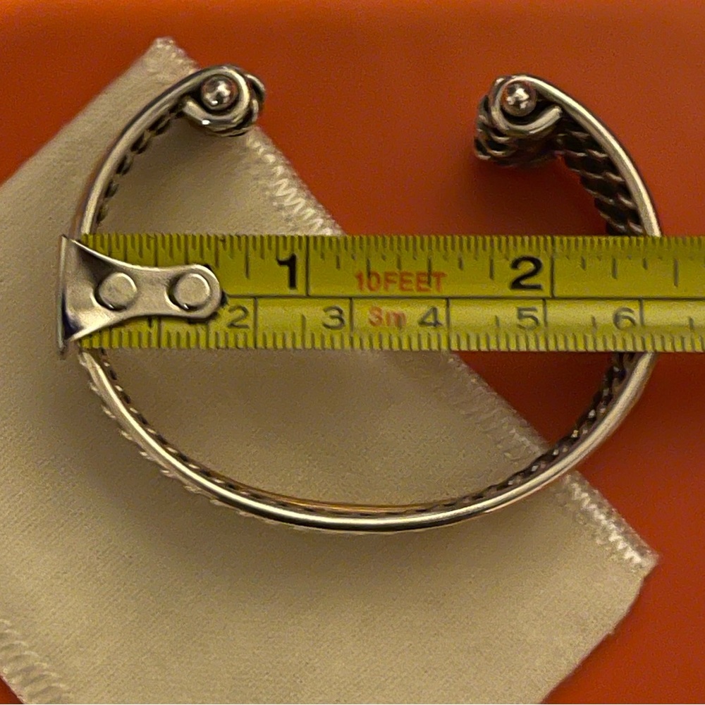 James Avery Silver Twisted Cable Cuff Bracelet - image 5